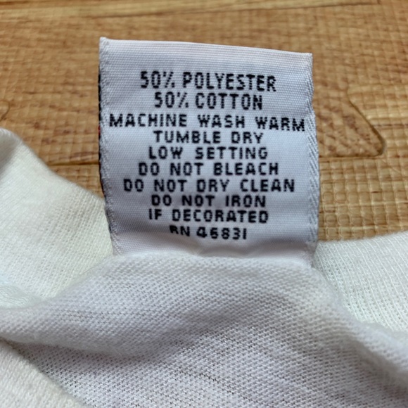 Vintage Indiana Basketball Shirt Mens L White Signal Tee Single Stitch Rare IU - Picture 8 of 9